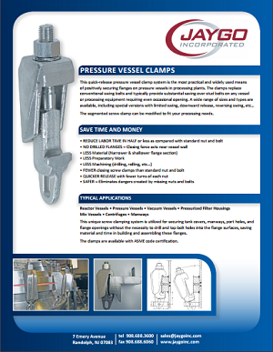 Pressure Vessel Clamps